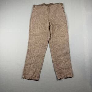 J. Jill 100% Linen Pull-On Pants M